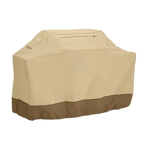 LVSELINGI Anti-Staub-Gas-Holzkohle-Elektrogrills Beige wasserdichte BBQ-Abdeckung Outdoor-Grill Regen Barbacoa Outdoor-Möbel-Abdeckung(150x61x122cm) von LVSELINGI