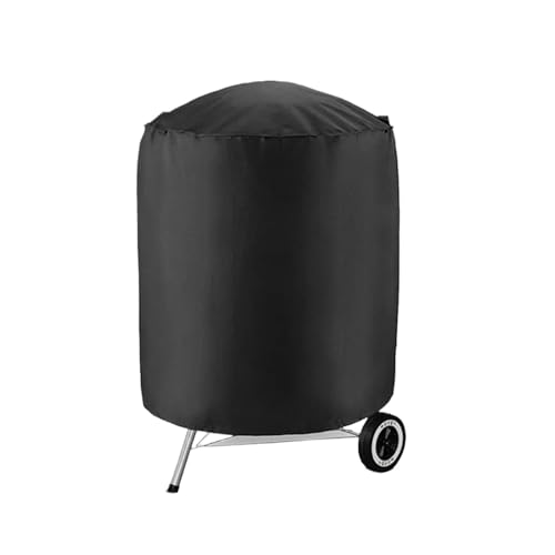 LVSELINGI Grillabdeckung for den Außenbereich, Abdeckung for Holzkohle-Kugelgrill, strapazierfähig, wasserdicht, runde BBQ-Smoker-Abdeckungen, wasserdicht, Winddicht, staubdicht von LVSELINGI