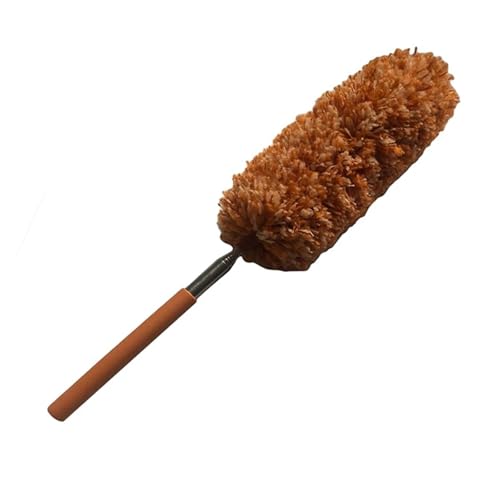 Mikrofaser-Staubbürste, ausziehbarer Handstaubentfernungsreiniger, Anti-Staubbürste, for Zuhause, Klimaanlage, Feder, Auto, Möbelreinigung(Deep Coffee) von LVSELINGI