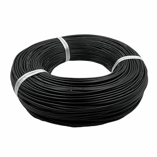 Schwarzes superweiches Silikonkabel 28 26 24 22 20 18 16 14 12 10 8 6 AWG Ultraweicher Silikondraht Batterie-Automobilverkabelung(1m,26 AWG) von LVSELINGI