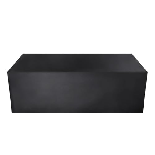 Staubdichte Möbelabdeckung aus Oxford-Stoff in allgemeiner Größe for Rattantisch, Stuhl, Sofa, wasserdichte Regenschutzabdeckung for Garten und Terrasse(Noir,120X60X90cm) von LVSELINGI