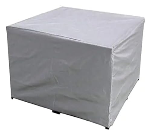 Staubdichte Möbelabdeckung aus Oxford-Stoff in allgemeiner Größe for Rattantisch, Stuhl, Sofa, wasserdichte Regenschutzabdeckung for Garten und Terrasse(Silver,150X150X75cm) von LVSELINGI