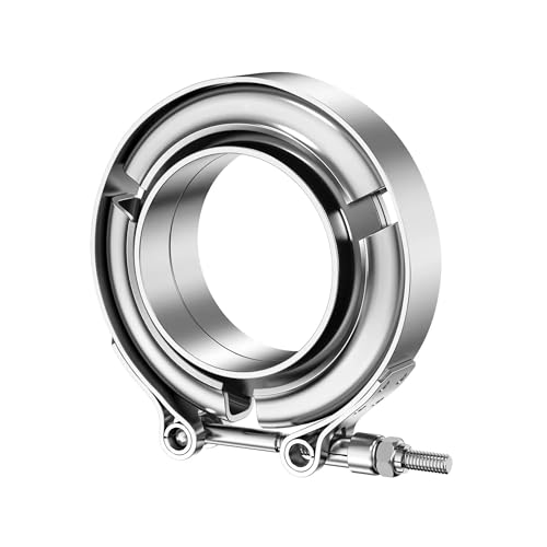 V-Band-Klemme mit männlich-weiblichem Flanschsatz 1,5-5 Zoll Turbo-Fallrohr V-Band-Auspuffrohrklemme(1.5inch) von LVSELINGI