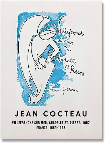 Berühmte Jean Cocteau Poster Und Drucke Linien Ausstellung Wandkunst Jean Cocteau Malerei Von Leinwand Für Zuhause Wanddekoration Bild 40x60cmx1 Kein Rahmen von LVTFCO