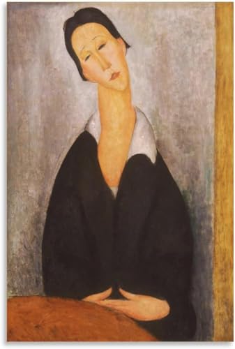 LVTFCO Amedeo Modigliani Wandbild Maurice Utrillo《Porträt》Poster und Drucke Amedeo Modigliani Gemälde für Retro-Wohnkultur Bild 40x60cm ohne Rahmen von LVTFCO