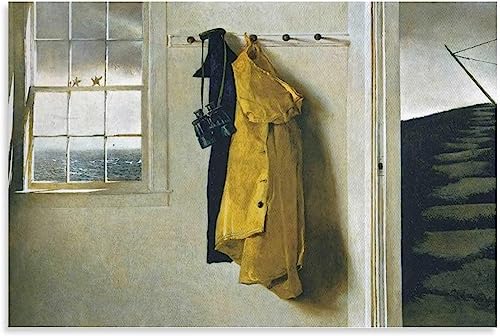 LVTFCO Berühmte Andrew Wyeth Poster《Squall》Wandkunst Andrew Wyeth druckt Andrew Wyeth Malerei Leinwand für zu Hause Wandkunst Dekorbilder 50x70cmx1 Kein Rahmen von LVTFCO