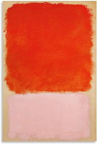 LVTFCO Berühmte Mark Rothko Poster《Ohne Titel 63》Wandkunst Mark Rothko druckt Mark Rothko Malerei Leinwand Für Zuhause Wandkunst Dekor Bilder 50x70cm Kein Rahmen von LVTFCO