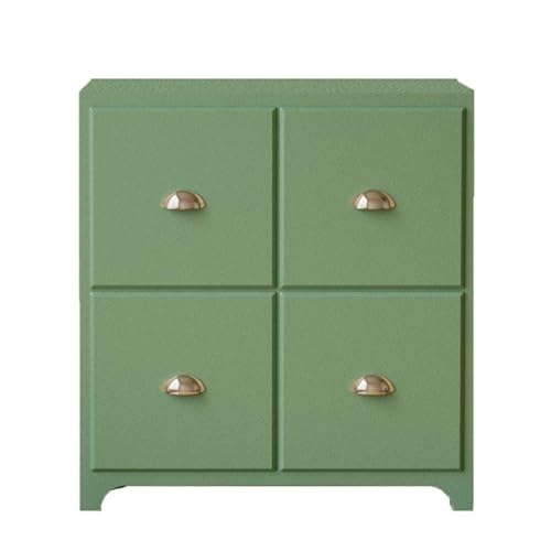 Kommode Retro Wohnzimmer Schublade Schrank Nachttisch Aufbewahrung Schlafzimmer Möbel (Grün) von LVUNZJCA