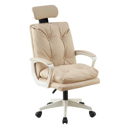 LVUNZJCA Bürostuhl Bequemer Computerstuhl mit Rückenlehne for Zuhause für Zuhause, Meeting von LVUNZJCA