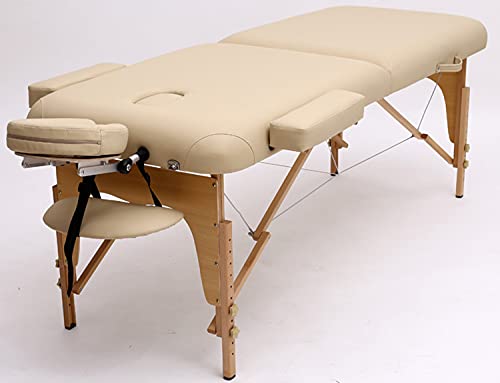 LVUNZJCA Massagetischbett, leichtes, zusammenklappbares Gesichts-Spa-Bett, Tattoo-Schönheitstherapie-Couchbett, mit Tragetasche, für die Heimmassage-Akupunkturklinik von LVUNZJCA