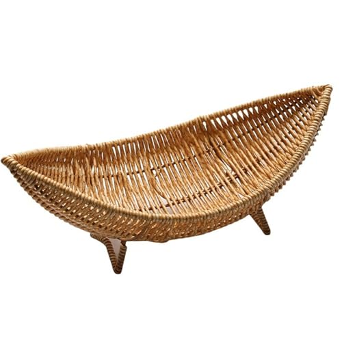 LVUNZJCA Obstregal Camping Obstteller Ornamente Tablett Utensilien Gewebter Obstkorb für Obst, Gemüse, Snacks LVUNZJCA Obstregal Camping Obstteller Ornamente Tablett Utensilien Gewebter Obstkorb für Obst, Gemüse, Snacks von LVUNZJCA
