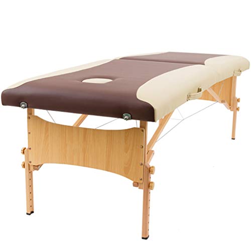 LVUNZJCA Tragbarer Massagetisch, faltbares, leichtes Spa-Bett, mit Atemkopfloch, höhenverstellbar, für mehrere Szenarien geeignet von LVUNZJCA