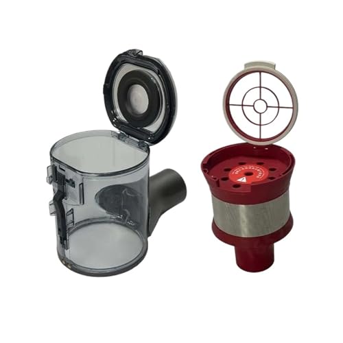 LVUPRTVH Kompatibel Mit Roborock, H7 Staubsauger Ersatzteile Mace Plus Staubbehälter Staub Box Zyklon Montage Modul Rot Zubehör(Red Cyclone) von LVUPRTVH