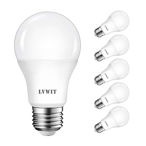 LVWIT LED E27 Birne, 75W Kaltweiß 6500K, ultrahell 1055 lm, matte LED Lampe (6er Pack) von LVWIT