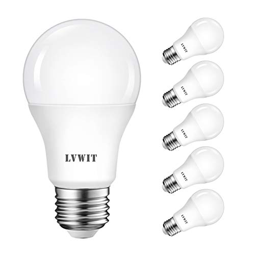 LVWIT 8W E27 LED Glühbirne 4000K Neutralweiß, Ersatz für 60W Glühlampe, ultrahell 806 lm, matt (6er Pack) von LVWIT