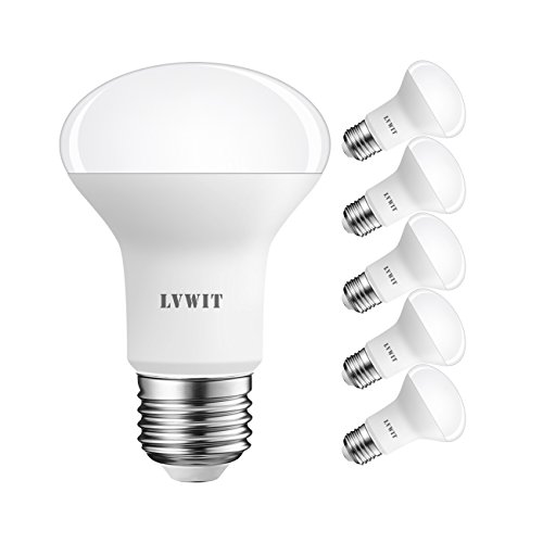 LVWIT LED Reflektor E27 R63, 806 lm, Kaltweiß 6500K, 8.5W ersetzt 60W Glühbirne, matt (6er Pack) von LVWIT