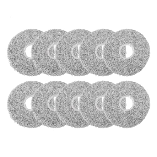 10/4 Stück Mikrofaser-Mopp-Pads, waschbar und wiederverwendbar, kompatibel mit Mova E30 Ultra Mop, Roboter-Mopp-Pad, Roboter-Staubsauger-Teile(10PCS) von LVXBHZQD