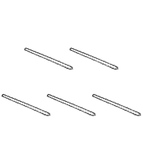 12-Zoll-Ersatzkette For Kettensägen Aus Metall – 3/8-Zoll-Teilung, 45 Treibglieder, 22 Zähne, Zubehör For Elektrische Sägen For Holzschneiden, Langlebiges Ersatzteil For Die Sägekette(5pcs) von LVXBHZQD