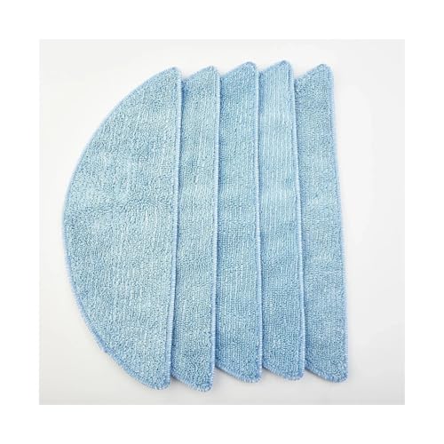 5er-Pack Mikrofasertücher, kompatibel mit Ecovacs, U2 U2 Pro Kehrroboter-Staubsauger, Trocken- und Nassnutzung, Wischtücher, Pads, Bodenreinigung von LVXBHZQD