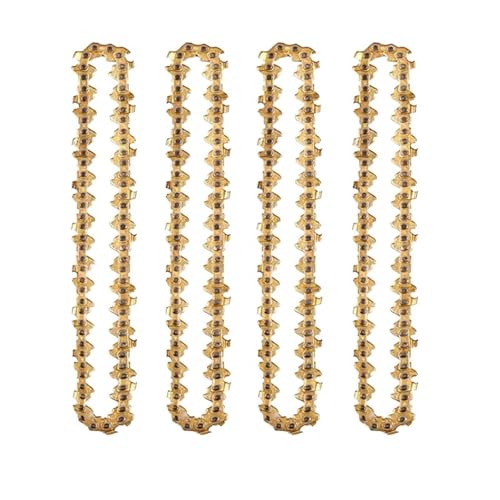 6-Zoll-Mini-Kettensägenkette, 1/4-Zoll-Teilung, 0,043-Zoll-Stärke, 37 Treibglieder, Halbmeißel For Elektrische Sägen Und Holzbearbeitung(6Inch Chain 4PC) von LVXBHZQD