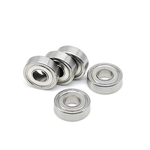 7X22X7 mm Hochgeschwindigkeitslager ABEC-7 627ZZ (4 STÜCK) Stahl-Metall-Abdichtungslager von LVXBHZQD
