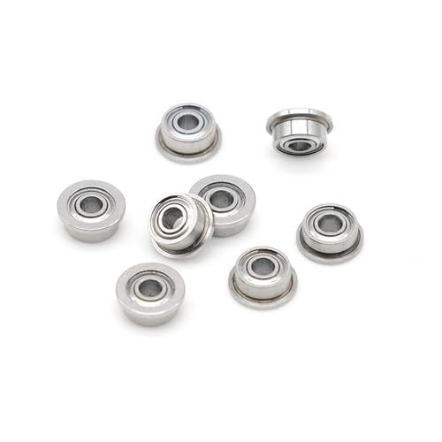 MF83ZZ Flanschlager 3x8x3 mm ABEC-7 (10 Stück) Miniatur-Flanschlager MF83 Z ZZ von LVXBHZQD