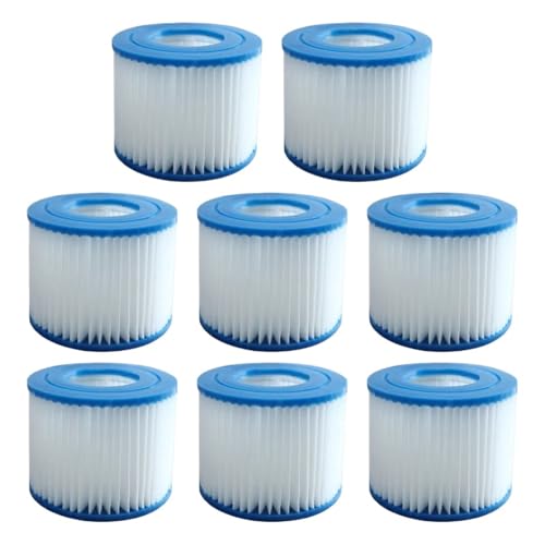 OVJENTSK 1–10 Stück Ersatz-Schwimmbadfilter Passend for Flowclear Filterkartusche Größe VI Lay-Z-Spa – Miami Vegas Palm Springs(8 pcs) von LVXBHZQD