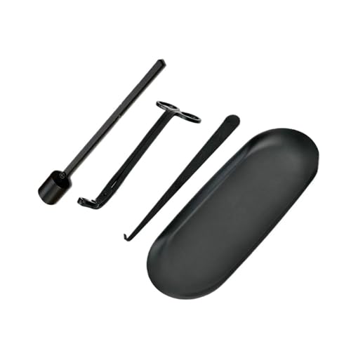 OVJENTSK 4Pcs Edelstahl Kerze Snuffer Trimmer Kerze(Black) von LVXBHZQD