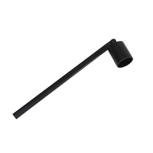 OVJENTSK Edelstahl-Kerzenlöscher-Werkzeug mit langem Griff, Glockenlöscher-Zubehör for Löschen von Dochten(Black) von LVXBHZQD