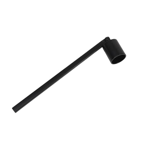 OVJENTSK Edelstahl-Kerzenlöscher-Werkzeug mit langem Griff, Glockenlöscher-Zubehör for Löschen von Dochten(Black) von LVXBHZQD