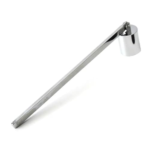 OVJENTSK Edelstahl-Kerzenlöscher-Werkzeug mit langem Griff, Glockenlöscher-Zubehör for Löschen von Dochten(Silvery) von LVXBHZQD