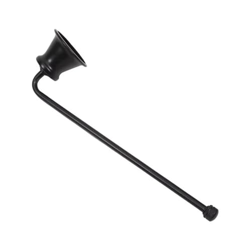 OVJENTSK Kerzenlöscher, 18 cm Griff, Gold/Schwarz/Silber, Feuerlöscher, Metalldocht(Black) von LVXBHZQD