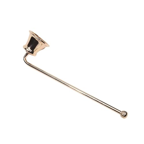 OVJENTSK Kerzenlöscher, Gold/Schwarz/Silber, 18 cm Griff, Feuerlöscher, Metalldochtabdeckung(Gold) von LVXBHZQD