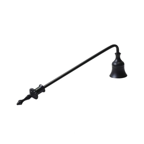 OVJENTSK Kerzenlöscher New Home Mehrfarbige Metallabdeckung Aromatherapie-Werkzeugzubehör mit Griff Kreativ(Black Long) von LVXBHZQD