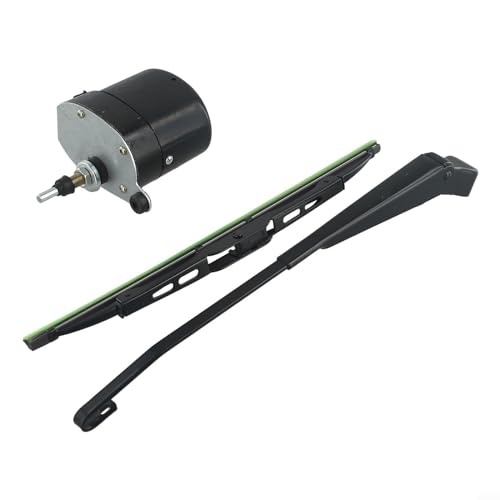 12 V elektrisches Scheibenwischer-Set, Scheibenwischermotor mit Flügeln, Scheibenwischermotor, elektrischer Scheibenwischer für Fischerboot, Wohnwagen (Motor + Wischer) von LVYXON