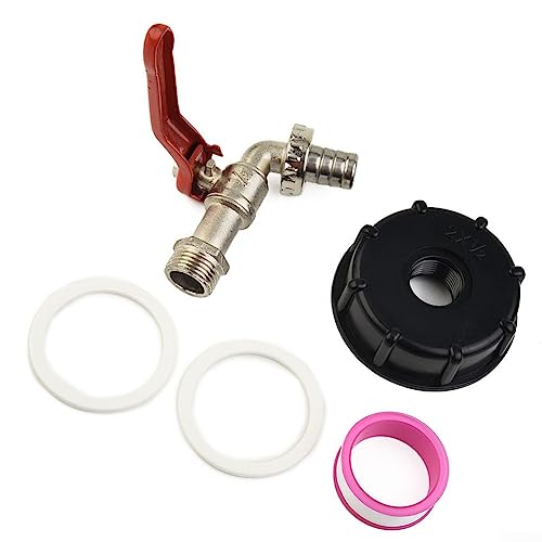 12 x Gartenschlauch-Wasserhahn-Wasseranschluss-Werkzeug, IBC Tote Tank Ablaufadapter mit 15 mm Auslassdurchmesser von LVYXON