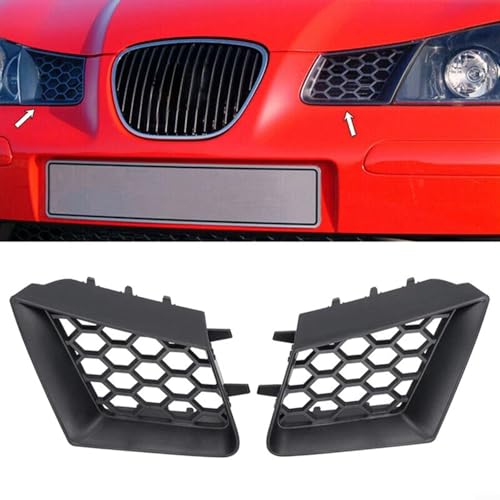 2 Stück Auto Frontstoßstange Obere Gitter Schwarz Kunststoff Ersatz für Seat für Ibiza für Cordoba Typ 6L 2002-2009 Links Rechts Einfache Installation OEM Stil Außenteile 2 Stück Auto Frontstoßstange Obere Gitter Schwarz Kunststoff Ersatz für Seat für Ibiza für Cordoba Typ 6L 2002-2009 Links Rechts Einfache Installation OEM Stil Außenteile von LVYXON