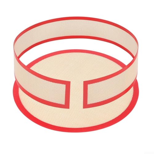 22,9 cm Antihaft-Silikon-Backmatte, perfekt für Springform, einfache Kuchenentfernung (rot) von LVYXON