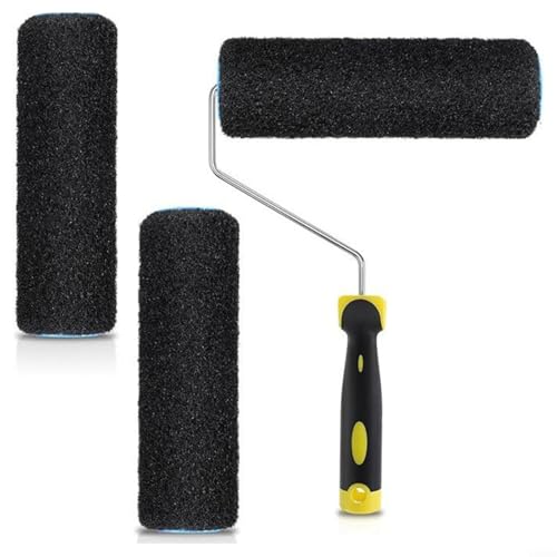 22,9 cm Trockenbauroller-Set mit 3 Texturbürsten und Rahmen, professionelle Farbrolle für Wände und Decken, verzinkter Stahl und PVC-Konstruktion, leicht zu reinigen 22,9 cm Trockenbauroller-Set mit 3 Texturbürsten und Rahmen, professionelle Farbrolle für Wände und Decken, verzinkter Stahl und PVC-Konstruktion, leicht zu reinigen von LVYXON