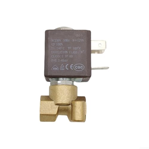 230 V Wechselstrom-Magnetventil für effizienten Betrieb der Kaffeemaschine, für Dampf- und Warmwasserdurchfluss (2-Wege 6bar) von LVYXON