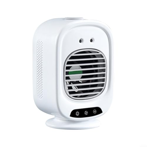 3-in-1 tragbarer Klimaanlagen-Ventilator, Desktop-Luftkühler, persönlicher Raumkühler, Ventilator mit Wassertank, USB-betrieben, 3 Geschwindigkeitsstufen, Luftbefeuchter für Zuhause, Büro 3-in-1 tragbarer Klimaanlagen-Ventilator, Desktop-Luftkühler, persönlicher Raumkühler, Ventilator mit Wassertank, USB-betrieben, 3 Geschwindigkeitsstufen, Luftbefeuchter für Zuhause, Büro von LVYXON