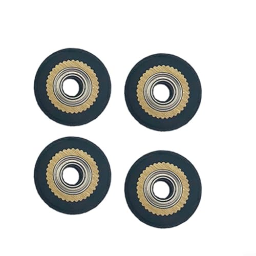 4 Stück Messing-Pressrollen mit Kugellagern, 4 x 11 x 16 mm, Kupfer-Schriftzug, Pressräder für Präzisions-Gravierwerkzeuge, kompatibel mit Kunststoff-, Holz-, Metall-Markierungsanwendungen 4 Stück Messing-Pressrollen mit Kugellagern, 4 x 11 x 16 mm, Kupfer-Schriftzug, Pressräder für Präzisions-Gravierwerkzeuge, kompatibel mit Kunststoff-, Holz-, Metall-Markierungsanwendungen von LVYXON