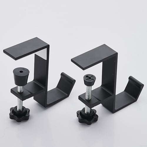 Verstellbare Kaminhaken für Strümpfe und Girlanden, Design für festliche Displays, Schwarz, 4 Stück von LVYXON