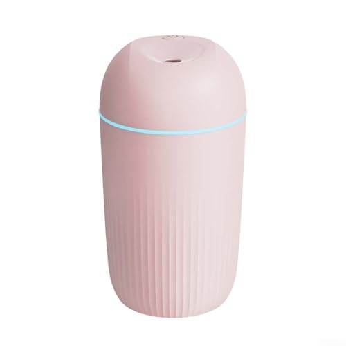420 ml USB-Mini-Luftbefeuchter, ideal für Reisen, Wohnheim und Arbeitsplatz, schafft eine beruhigende Umgebung mit leisem Betrieb (420 ml Rosa) von LVYXON