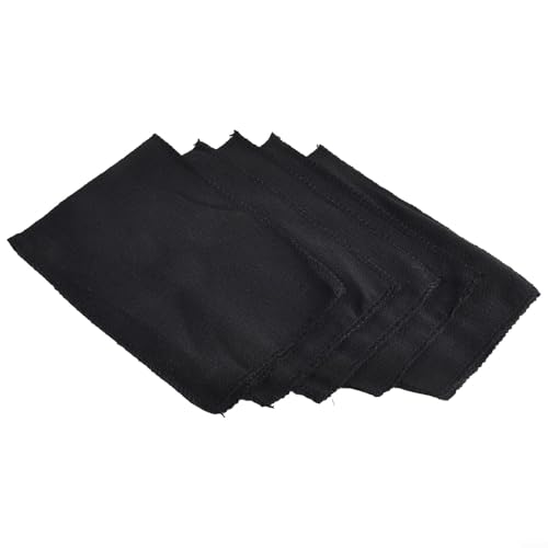 5 Stück Polyester-Baumwoll-Peeling-Handtücher zur Revitalisierung Ihrer Duschroutine (schwarz) von LVYXON