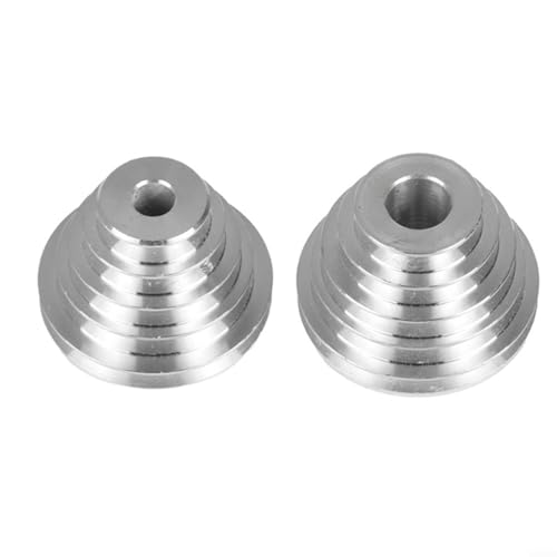 5-stufiges Pagoden-Riemenscheiben-Riemen-Set aus Aluminium mit 14 mm 22 mm Löchern für Tischbohrmaschinen, Werkstatt-Werkzeug 5-stufiges Pagoden-Riemenscheiben-Riemen-Set aus Aluminium mit 14 mm 22 mm Löchern für Tischbohrmaschinen, Werkstatt-Werkzeug von LVYXON