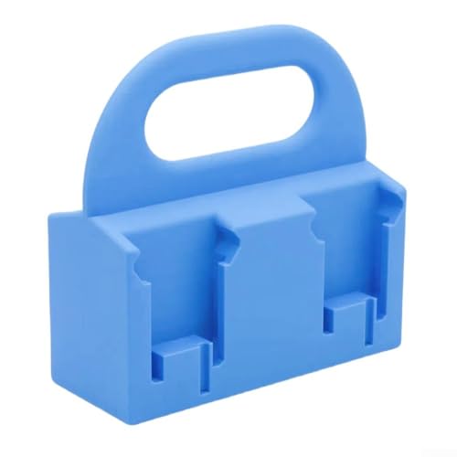 ABS-Batteriehalter für 14 V und 18 V Essential für Clutter Werkbank und Werkzeugkasten (Cyan) von LVYXON