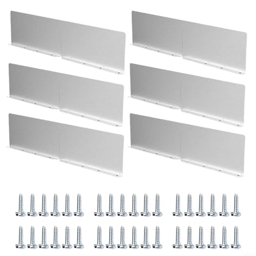 Aluminium Regenwasserablenkplatte Set Dachrinnen Tal Spritzschutz Wasserleitblech Schutz Schild Fallrohr Regenumlenksystem Verlängerung mehrere Teile erhältlich (6 Stück) von LVYXON