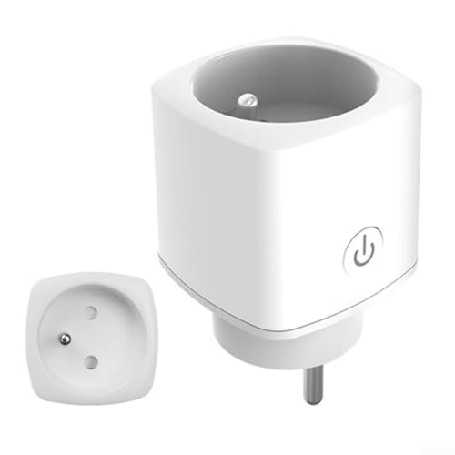 Antela Smart WiFi Steckdose Energieüberwachung Wireless Steckdose Fernbedienung via App Voice für Alexa Home Scheduling Easy Reset Weiß von LVYXON
