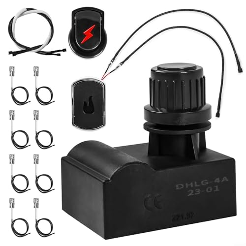BBQ Electronic Ignition Module Replacement Kit Gas Grill Ignition Module Replacement Parts 5 Outlet with Switch Button For Ignition Electronic Ignitions 9446392(2 heads) von LVYXON